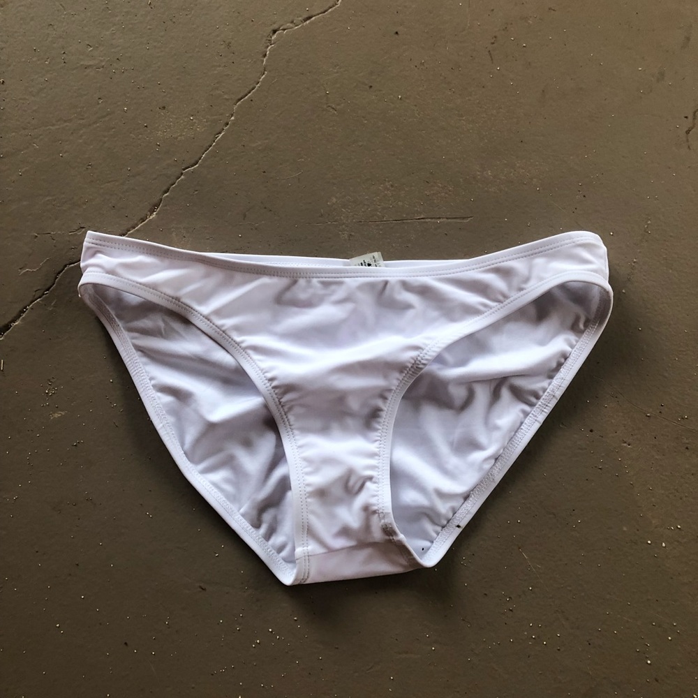 White Bathing Suit Bottoms